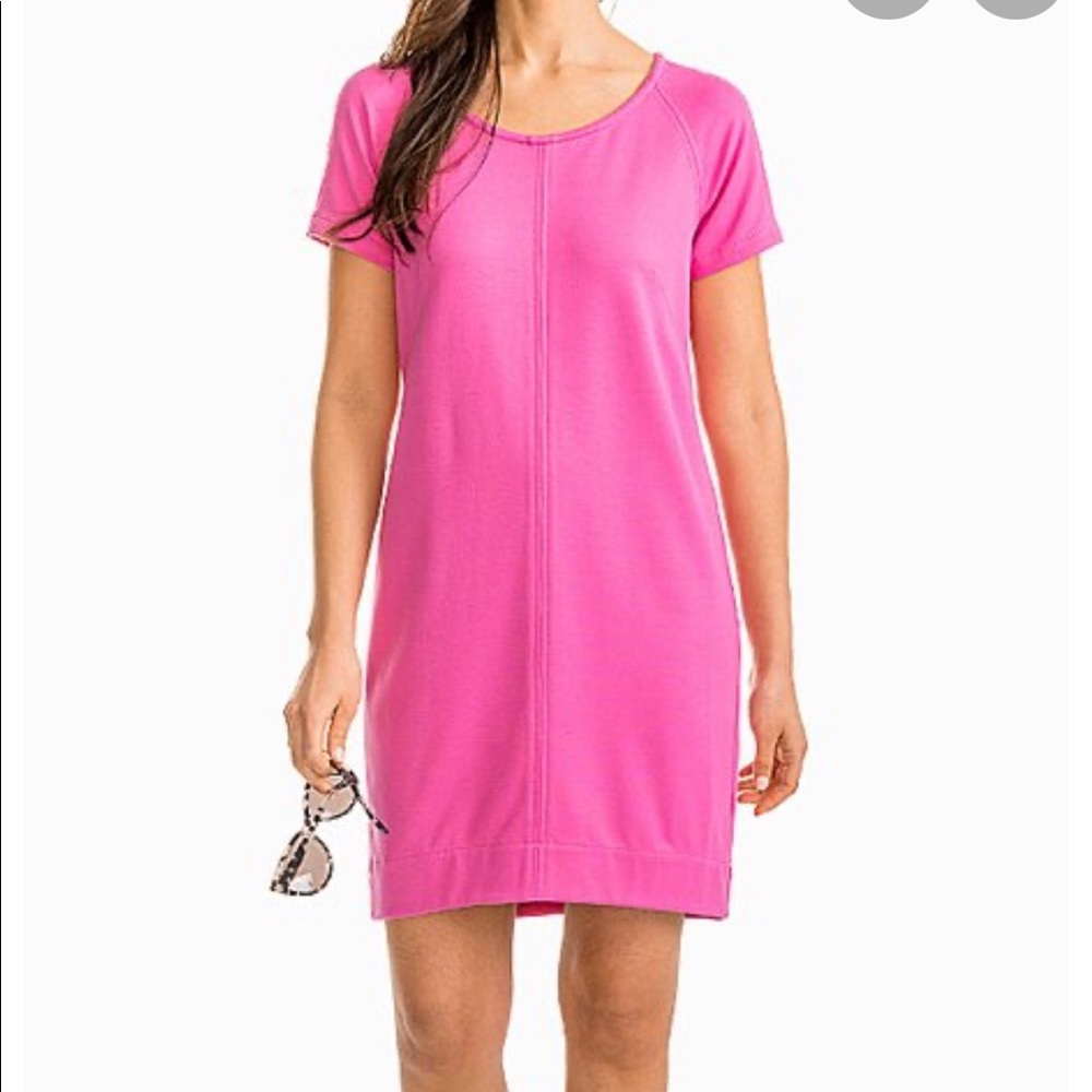 Southern tide pink elegant casual dress